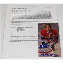 ELMER LACH AUTOGRAPHED PICTURE.