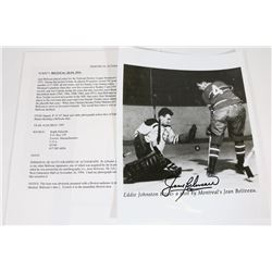 JEAN BELIVEAU AUTOGRAPHED 8X10 PICTURE.