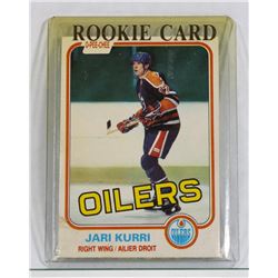 1981 JARI KURRI ROOKIE CARD.
