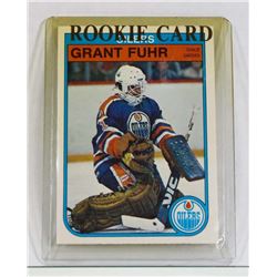 1982 GRANT FUHR ROOKIE CARD.