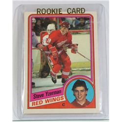 1984 STEVE YZERMAN ROOKIE CARD.