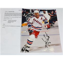 MIKE GARTNER AUTOGRAPHED 8X10 PICTURE.