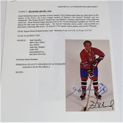 HENRI RICHARD SIGNED PICTURE.