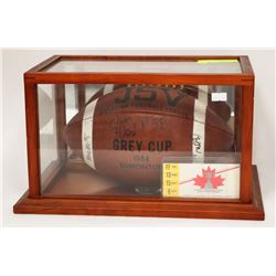 1984 EDMONTON GREY CUP GAME BALL SIGNED BY 2