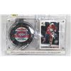 Image 1 : 'BOOM BOOM' GEOFFRION AUTOGRAPHED HOCKEY PUCK IN