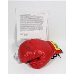 MUHAMMAD ALI AND ARCHIE MOORE SIGNED BOXING GLOVE