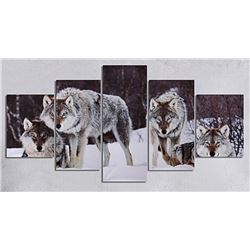 NEW 5PC FRAMED WOLF SHOWHOME