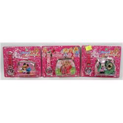 BUNDLE OF THREE KIDS WATCH AND WALLETS SETS