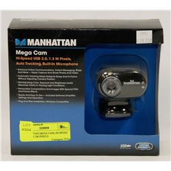MANHATTAN MEGA CAM, HI SPEED USB 2.0,  1.3M PIXELS