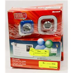 LOT OF 2 MICROSOFT LIFE CAMS VX-5500
