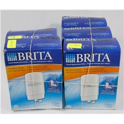 BUNDLE OF 5 BRITA FAUCET FILTER REFILLS