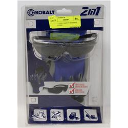 KOBALT 2 IN 1 SAFETY GLASSES AND GLOVES