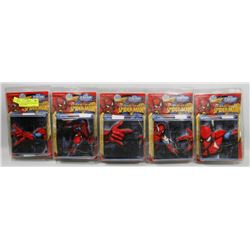 LOT OF 5 SELF STICK 3D SPIDERMAN WALL BORDER