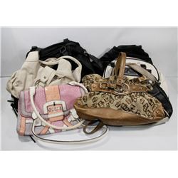 TOTE FULL OF BRAND NAME DESIGNER PURSES