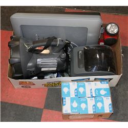 LARGE BOX OF UNTESTED STORAGE UNIT ELECTRONICS