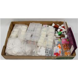 LOT OF GEL AND ACRYLIC NAIL CONTENTS