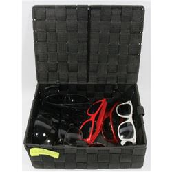 FLAT OF DESIGNER REPLICA NEW AND USED SUNGLASSES