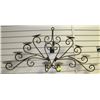 Image 1 : LARGE WROUGHT IRON CANDLE HOLDER