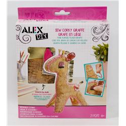 NEW ALEX D.I.Y. SEW CORKY GIRAFFE CRAFT KIT