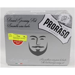 NEW PRORASO BEARD GROOMING KIT GIFT SET IN TIN