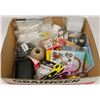 Image 1 : BOX W/ARTS & CRAFTS SUPPLIES INCL. ZIP-