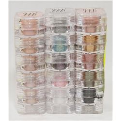 3 ASSORTED STACKS OF 5 MICABELLA NATURAL MINERAL