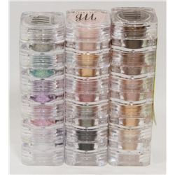 3 ASSORTED STACKS OF 5 MICABELLA NATURAL MINERAL