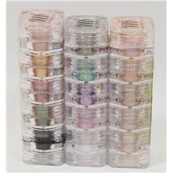 3 ASSORTED STACKS OF 5 MICABELLA NATURAL MINERAL