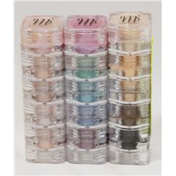 3 ASSORTED STACKS OF 5 MICABELLA NATURAL MINERAL