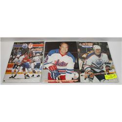 LOT OF 3 OILER PROGRAMS WHA GRETZKY 7PTS GAME