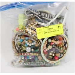 BAG OF BRACELETS FROM THE ESTATE