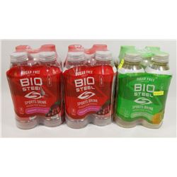 12 BOTTLES OF BIOSTEEL SPORTS DRINKS