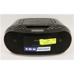 SONY CD, RADIO, CASSETTE/CORDER, MEGA