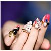 Image 2 : NEW! LOT OF 5 FASHION NAIL RINGS