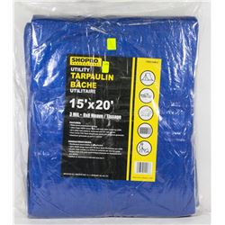NEW! 15' x 20' UTILITY TARPAULIN