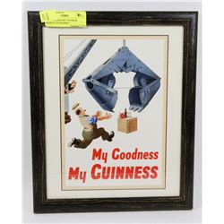 MY GOODNESS MY GUINNESS REPRINT AD FRAMED.