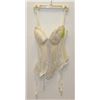 Image 1 : SIZE 34B WHITE CORSET WITH REMOVEABLE GARTERS &