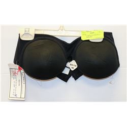 VA BIEN 34B BLACK STRAPLESS MICROFIBER BRA