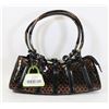 Image 1 : BROWN SNAKESKIN STYLE HANDBAG