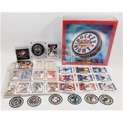 FLAT OF HOCKEY ITEMS