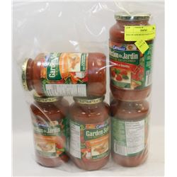 BAG OF ASSORTED PASTA SAUCES.