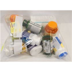 BAG OF ASSORTED VITAMINS AND MINERALS.