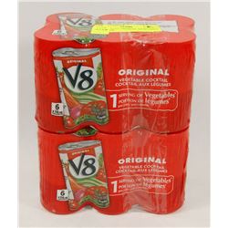 LOT OF 12 V8 ORIGINAL VEGETABLE COCKTAIL