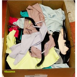 BOX OF ASSORTED LADIES CLOTHING, VARIOUS SIZES