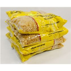 8 BAGS OF ELBOW MACARONI PASTA.