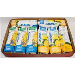 FLAT OF LEMON ICE TEA & PINAPLLE JUICE.