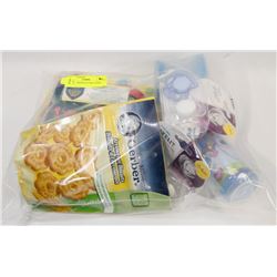 BAG OF ASSORTED BABY ITEMS.