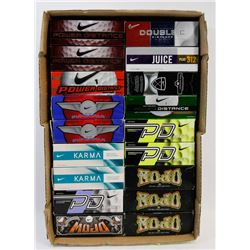 FLAT OF ASST NIKE RECLAIMED GOLF BALLS.