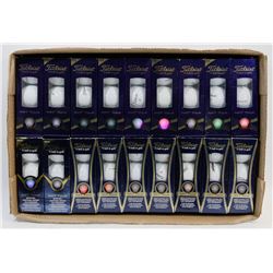 FLAT OF TITLEIST NXT TOUR RECLAIMED GOLF BALLS.