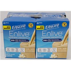 LOT OF 8 235ML ENSURE ENLIVE VANILLA FLAVOUR.
